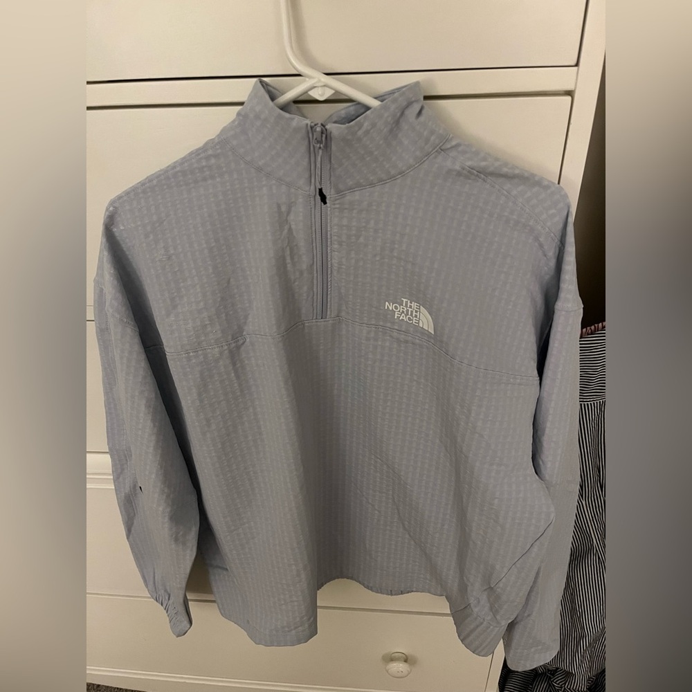 The North Face Sky Blue Half-Zip Pullover